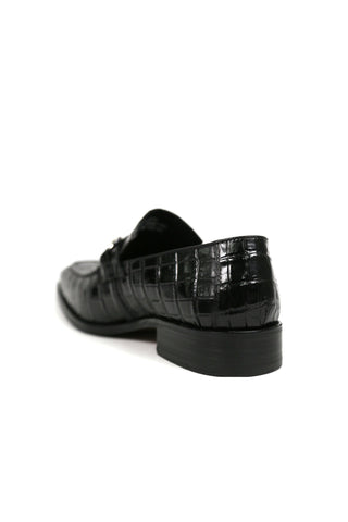 Carrucci KS503-61E Alligator Print Leather Horsebit Loafer-AmbrogioShoes