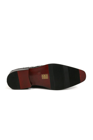Carrucci KS503-61E Alligator Print Leather Horsebit Loafer-AmbrogioShoes