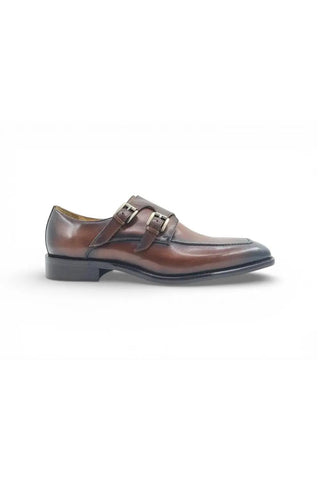 Carrucci KS509-05 Leather Double Monk-Strap