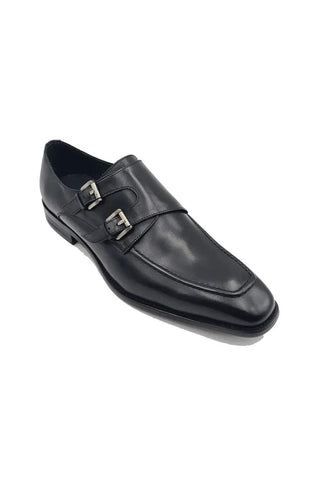 Carrucci KS509-05 Leather Double Monk-Strap