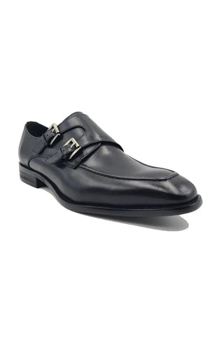 Carrucci KS509-05 Leather Double Monk-Strap