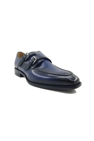 Carrucci KS509-05 Leather Double Monk-Strap