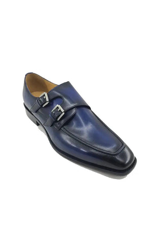 Carrucci KS509-05 Leather Double Monk-Strap