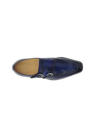 Carrucci KS509-05 Leather Double Monk-Strap