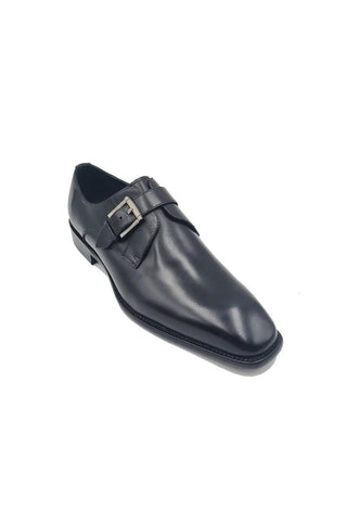 Carrucci KS509-12 Leather Single Monk-Strap-AmbrogioShoes