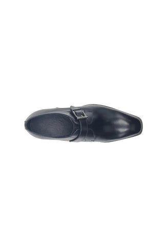 Carrucci KS509-12 Leather Single Monk-Strap-AmbrogioShoes