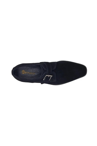 Carrucci KS509-12S Suede Single Monk-Strap-AmbrogioShoes