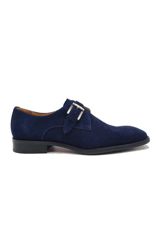 Carrucci KS509-12S Suede Single Monk-Strap-AmbrogioShoes