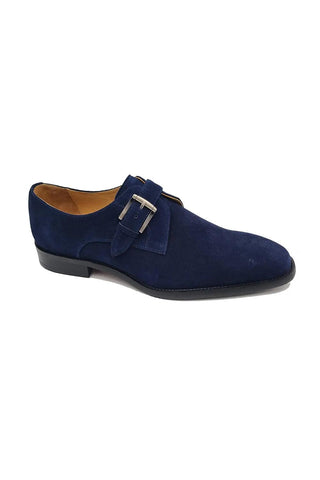 Carrucci KS509-12S Suede Single Monk-Strap-AmbrogioShoes