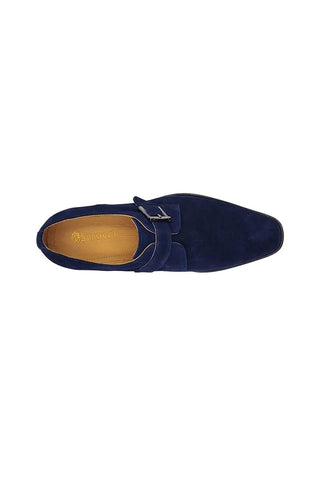 Carrucci KS509-12S Suede Single Monk-Strap-AmbrogioShoes