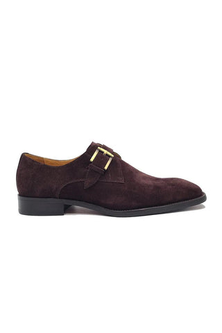Carrucci KS509-12S Suede Single Monk-Strap-AmbrogioShoes