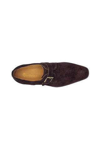Carrucci KS509-12S Suede Single Monk-Strap-AmbrogioShoes