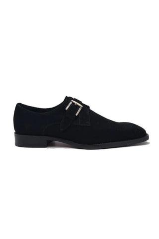 Carrucci KS509-12S Suede Single Monk-Strap-AmbrogioShoes