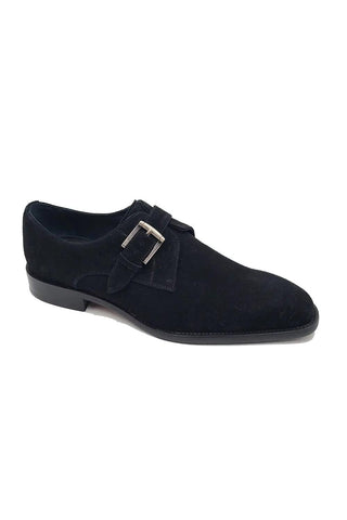 Carrucci KS509-12S Suede Single Monk-Strap-AmbrogioShoes