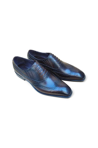 Carrucci KS509-18 Men’s Shoes Calf-Skin Leather Wing-Tip Oxford