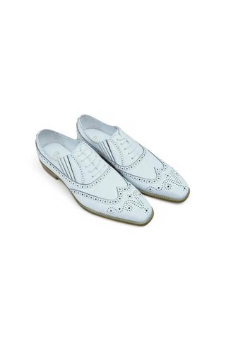 Carrucci KS509-18 Men’s Shoes Calf-Skin Leather Wing-Tip Oxford