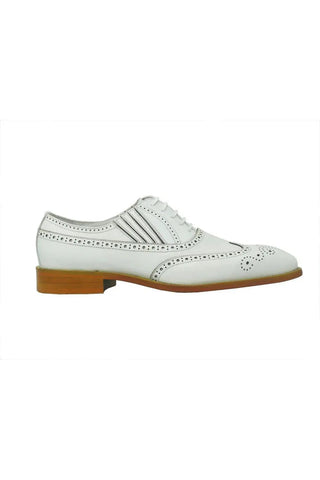 Carrucci KS509-18 Men’s Shoes Calf-Skin Leather Wing-Tip Oxford
