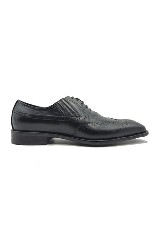 Carrucci KS509-18 Men’s Shoes Calf-Skin Leather Wing-Tip Oxford