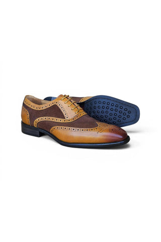 Carrucci KS509-25SC Suede & Leather Oxford-AmbrogioShoes