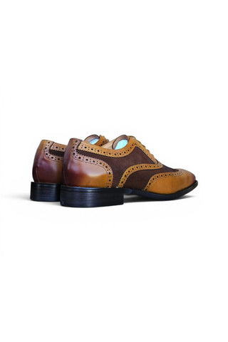 Carrucci KS509-25SC Suede & Leather Oxford-AmbrogioShoes