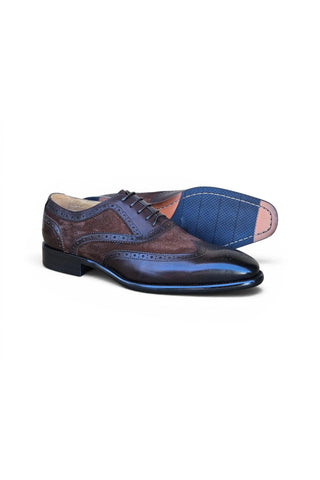 Carrucci KS509-25SC Suede & Leather Oxford-AmbrogioShoes