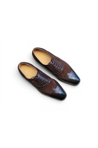Carrucci KS509-25SC Suede & Leather Oxford-AmbrogioShoes