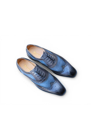 Carrucci KS509-25SC Suede & Leather Oxford-AmbrogioShoes