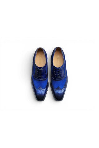 Carrucci KS509-25SC Suede & Leather Oxford-AmbrogioShoes