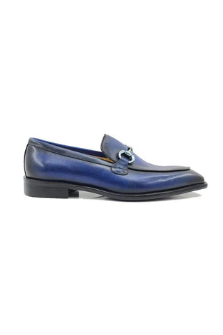 Carrucci KS509-28 Leather Horse-Bit Loafer