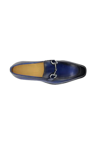 Carrucci KS509-28 Leather Horse-Bit Loafer