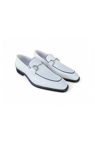 Carrucci KS509-28 Leather Horse-Bit Loafer