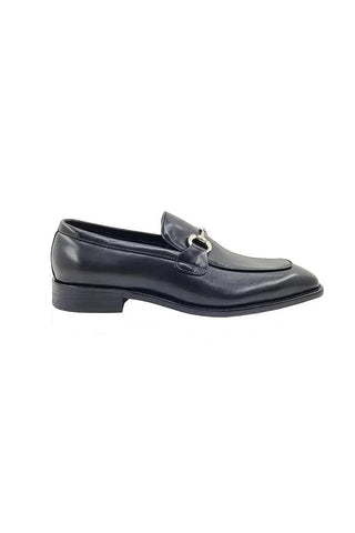 Carrucci KS509-28 Leather Horse-Bit Loafer