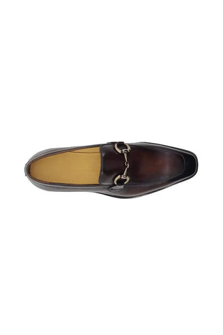 Carrucci KS509-28 Leather Horse-Bit Loafer