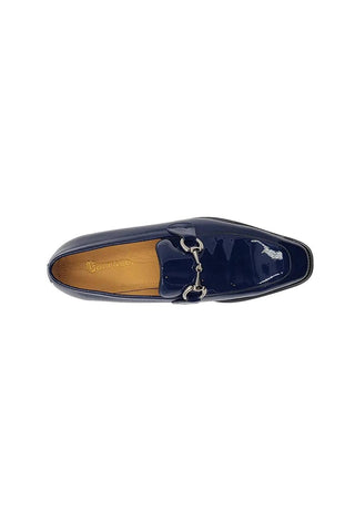 Carrucci KS509-28P Patent Leather Horse-Bit Loafer-AmbrogioShoes