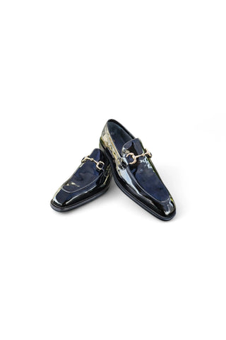 Carrucci KS509-28P Patent Leather Horse-Bit Loafer-AmbrogioShoes