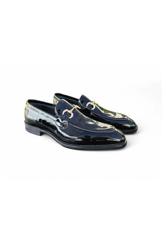 Carrucci KS509-28P Patent Leather Horse-Bit Loafer-AmbrogioShoes