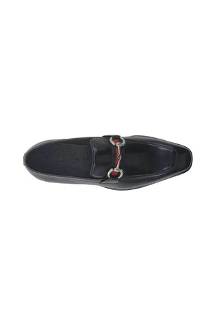 Carrucci KS509-28R Leather Horse-Bit Loafer