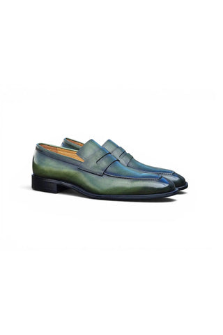Carrucci KS509-32 Leather Penny Loafer-AmbrogioShoes