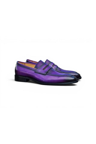 Carrucci KS509-32 Leather Penny Loafer-AmbrogioShoes