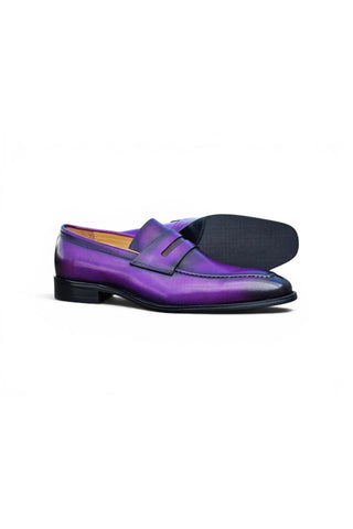Carrucci KS509-32 Leather Penny Loafer-AmbrogioShoes