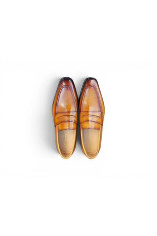 Carrucci KS509-32 Leather Penny Loafer-AmbrogioShoes