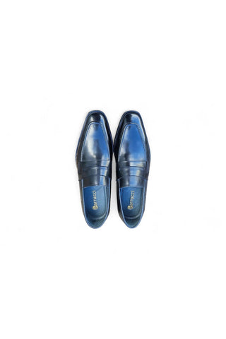 Carrucci KS509-32 Leather Penny Loafer-AmbrogioShoes