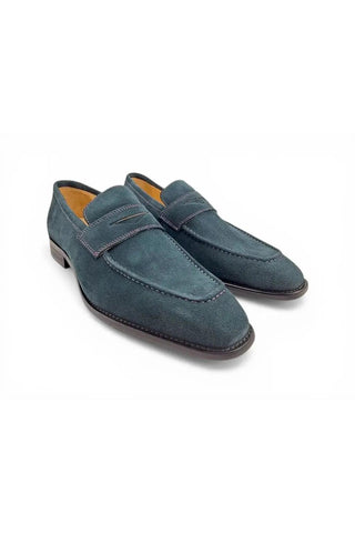 Carrucci KS509-36S Suede Penny Loafer-AmbrogioShoes