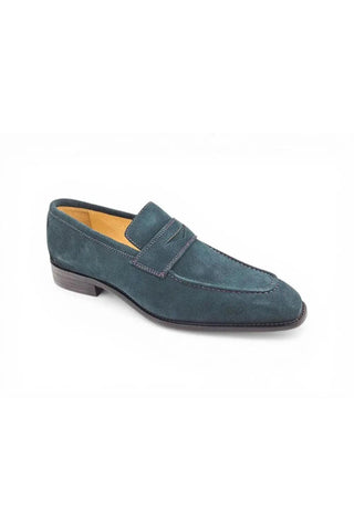 Carrucci KS509-36S Suede Penny Loafer-AmbrogioShoes