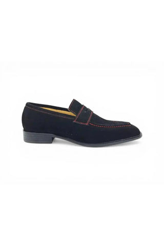 Carrucci KS509-36S Suede Penny Loafer-AmbrogioShoes