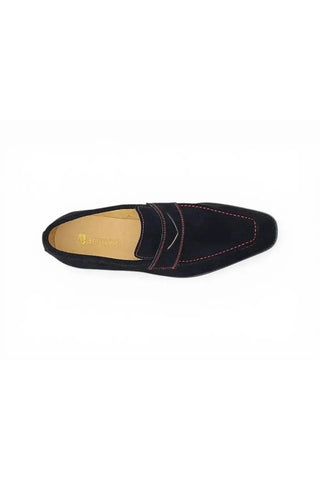 Carrucci KS509-36S Suede Penny Loafer-AmbrogioShoes