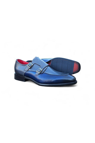 Carrucci KS509-45T Leather Double Monk-Strap-AmbrogioShoes