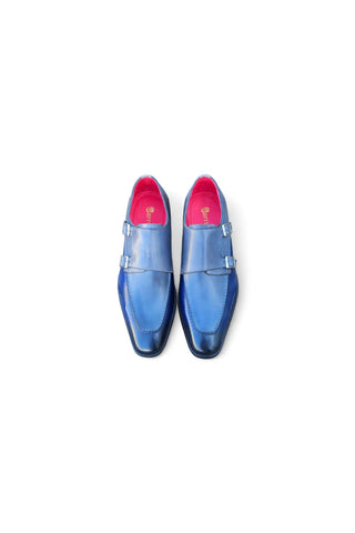 Carrucci KS509-45T Leather Double Monk-Strap-AmbrogioShoes