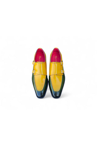 Carrucci KS509-45T Leather Double Monk-Strap-AmbrogioShoes