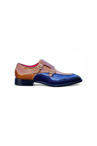 Carrucci KS509-45T Leather Double Monk-Strap-AmbrogioShoes